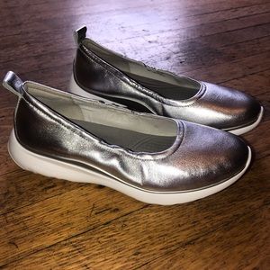 cole haan 3 0grand ruched metallic shoes